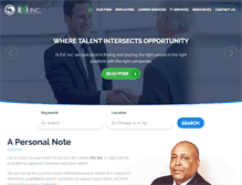 Tablet Screenshot of exicareers.com